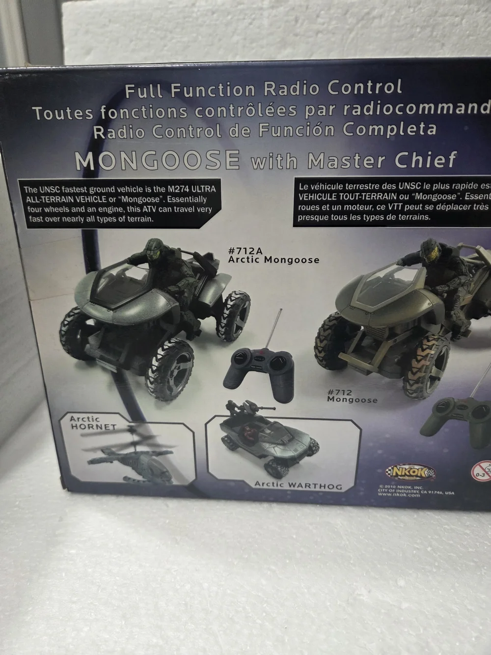 Halo Mongoose RC Vehicle with Master Chief Figure - Green/Gray